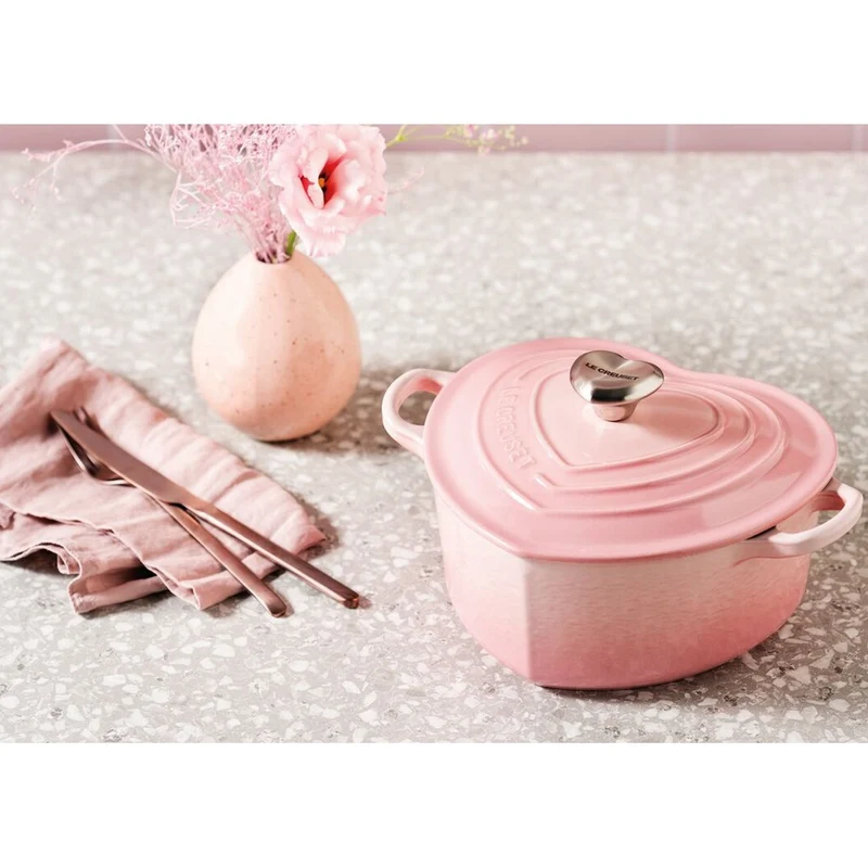20 cm - Tradition Cuore Casseruola In Ghisa Vetrificata