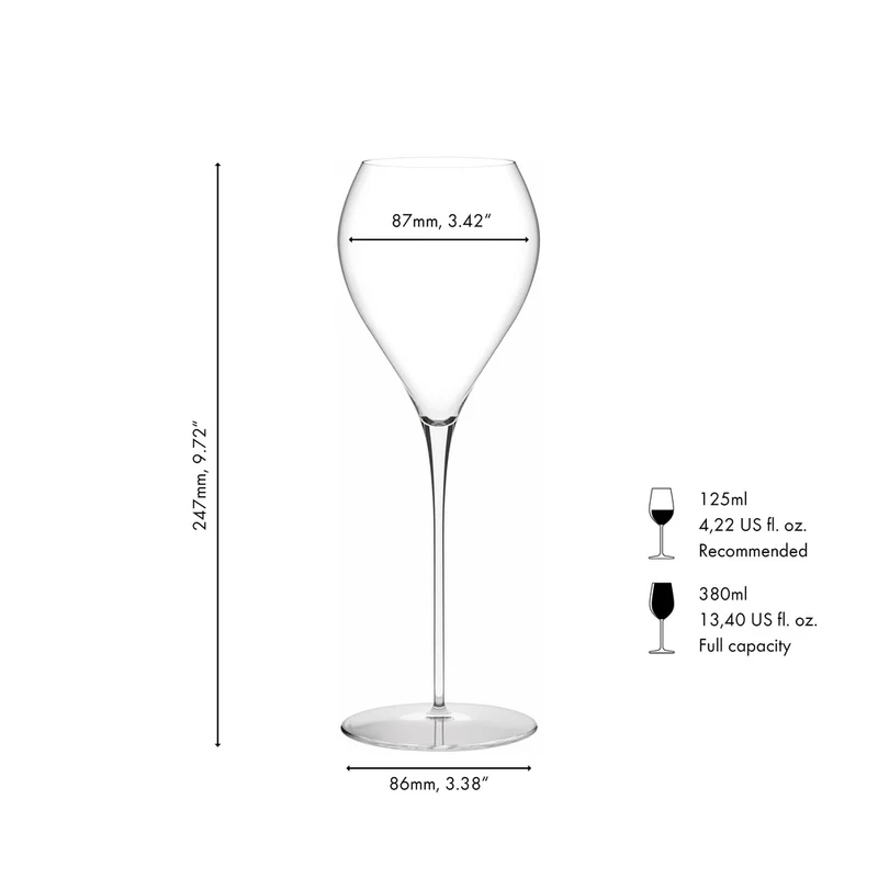 38 cl - Bellorotondo Calice Vino Bianco In Vetro