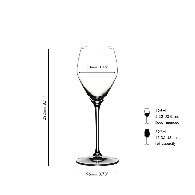 32.2 cl - Prosecco Calice Flute In Vetro Set 4 Pz