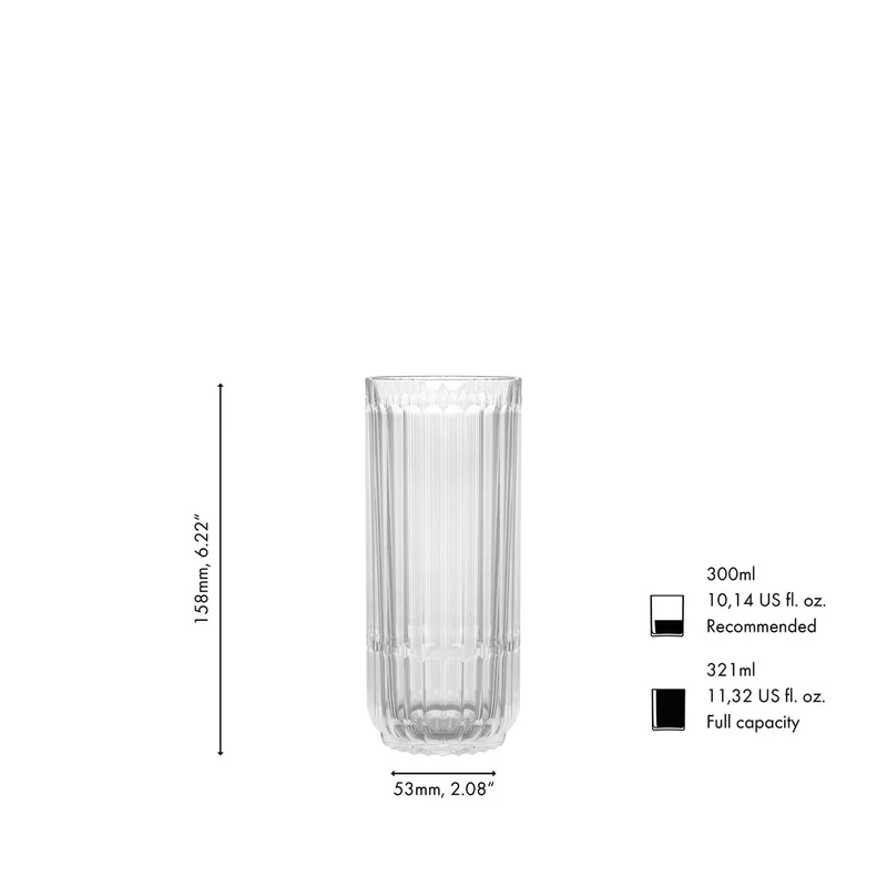32.1 - Bar Rituals Bicchiere Cocktail High Ball In Vetro Set 2 Pz