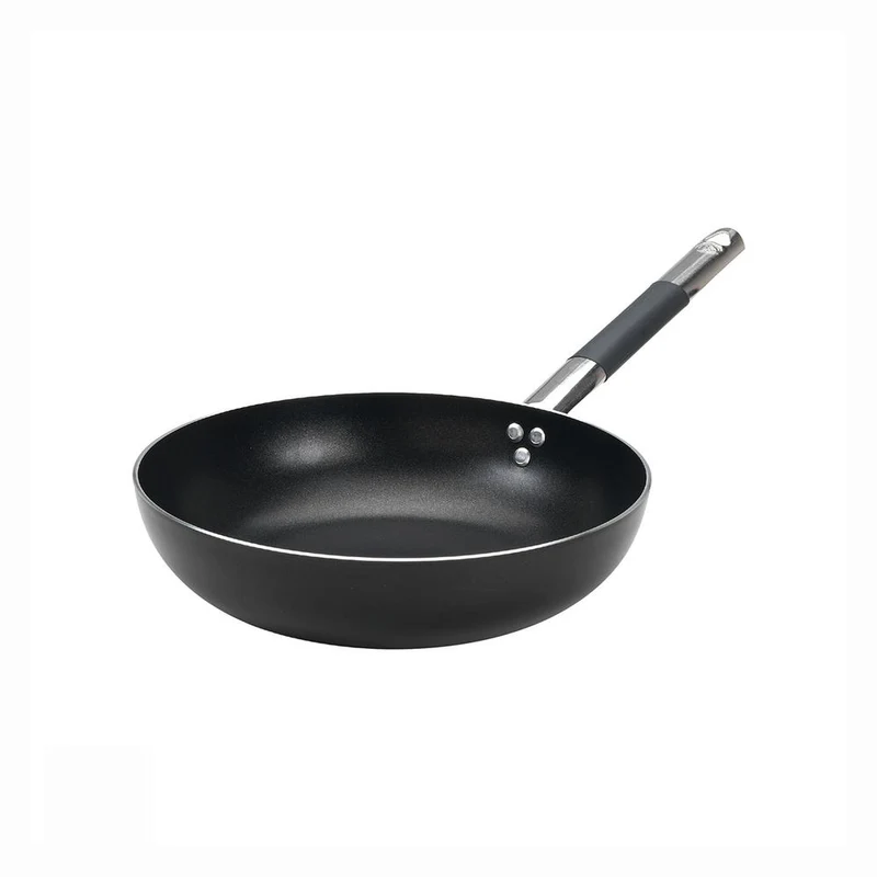 Alblack 3 mm Padella Alta Svasata Antiaderente In Alluminio Con Manico Cool Inox