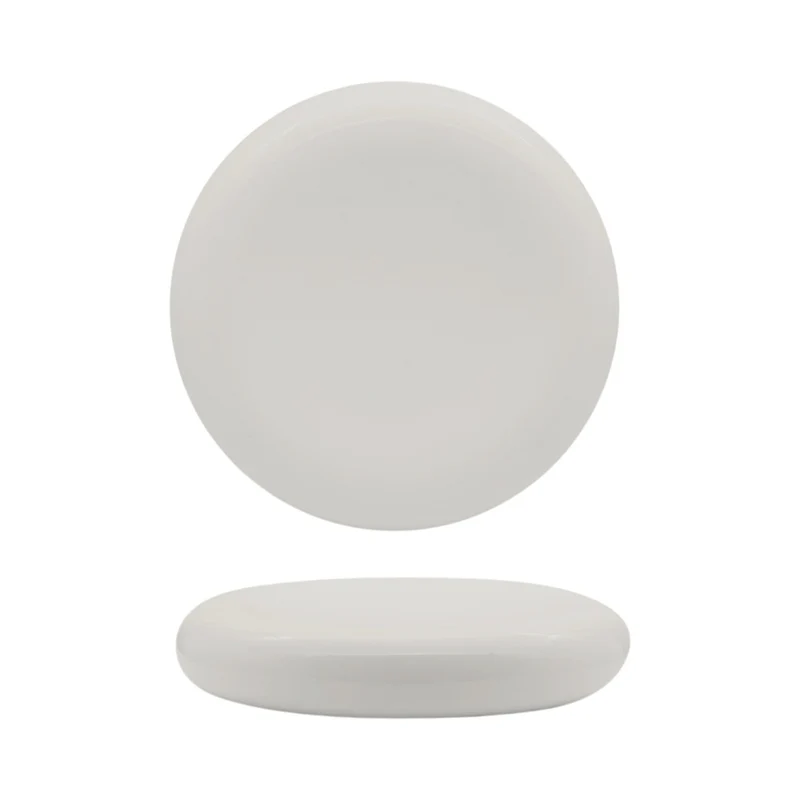 20.2 cm - Selecta Piatto Presentazione Alto Rotondo In Porcellana Set 3 Pz