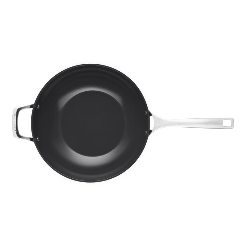 30 cm - Essential Wok Con Manico Lungo Con Rivestimento In Ceramica In Acciaio Inox