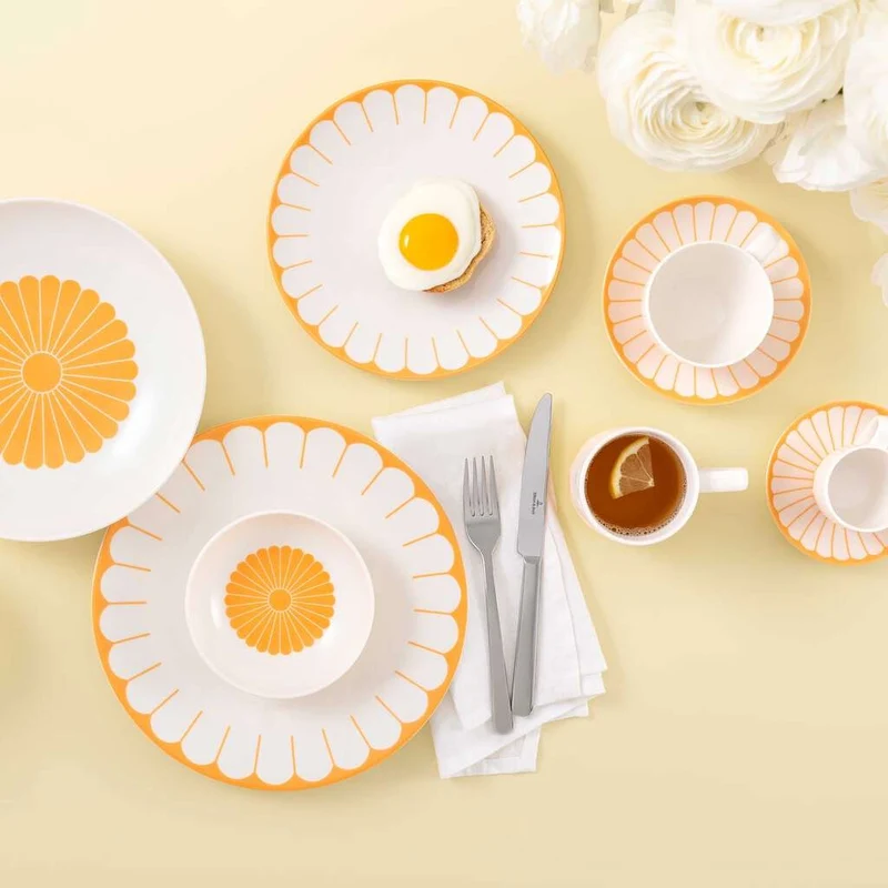 11 cl - Fleur Coppetta Macedonia In Porcellana Premium Set 6 Pz