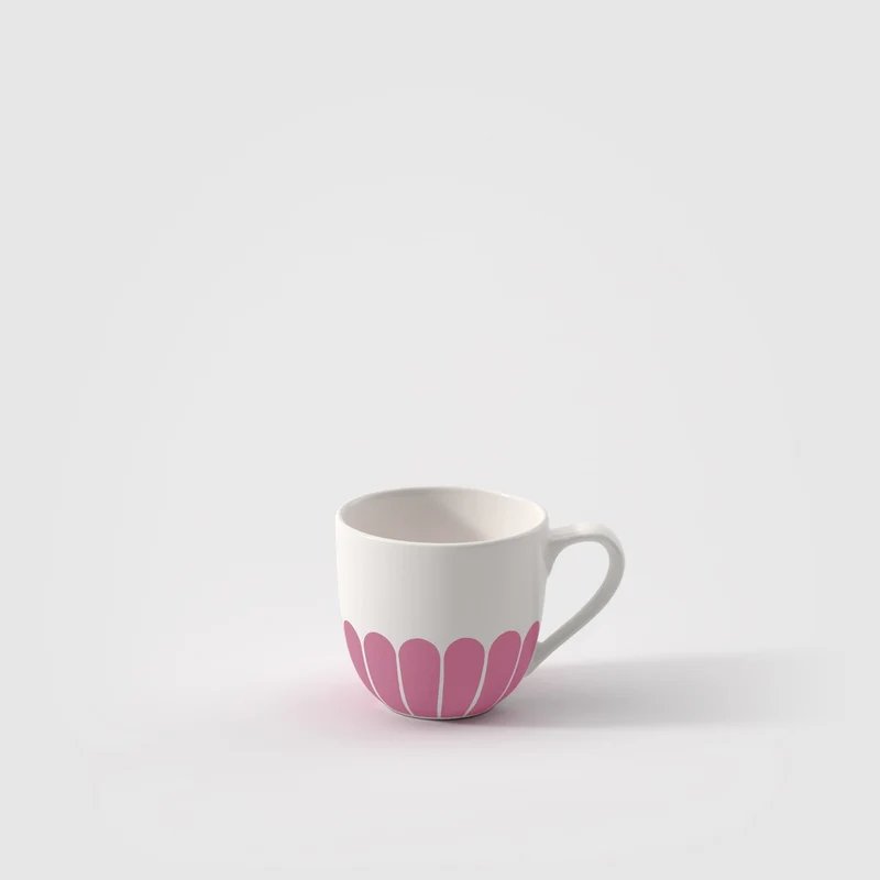 7 cl - Fleur Tazzina Caffè In Porcellana Premium Set 6 Pz