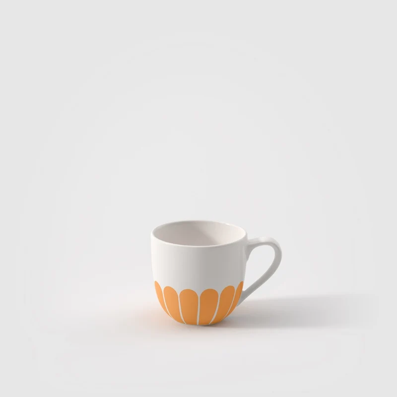 7 cl - Fleur Tazzina Caffè In Porcellana Premium Set 6 Pz