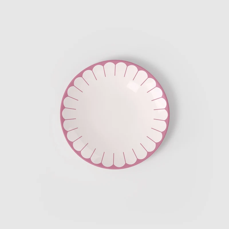 21.2 cm - Fleur Piatto Dessert In Porcellana Premium Set 6 Pz