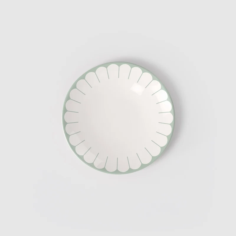 21.2 cm - Fleur Piatto Dessert In Porcellana Premium Set 6 Pz