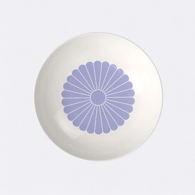 24 cm - Fleur Piatto Fondo In Porcellana Premium Set 6 Pz