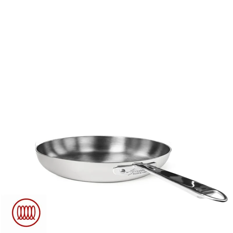 Alu-Inox 5-Ply Padella Bassa Con Manico 1907 In Alu-Inox