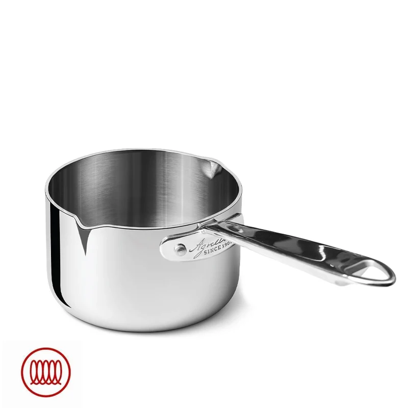 Alu-Inox 5-Ply Casseruola Alta Con Manico 1907 In Alu-Inox