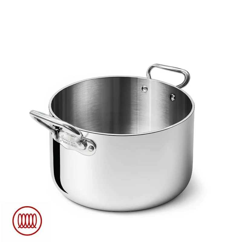 Alu-Inox 5-Ply Casseruola Alta Con Manici 1907 In Alu-Inox