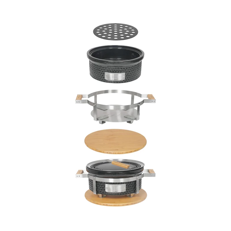 Hibachi BBPro Barbecue da Tavolo Compatto Rotondo