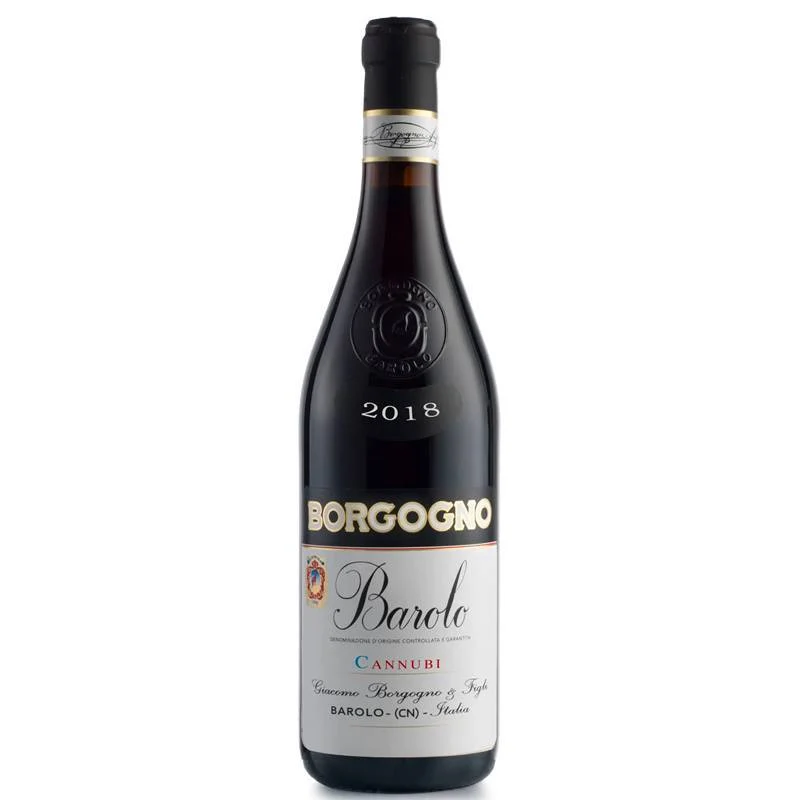 Cannubi Barolo DOCG 2018 Borgogno + 2 Calici Borgogna Denk’Art 96 cl