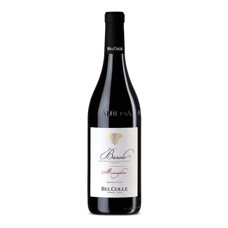 Monvigliero Barolo DOCG 2021 Bel Colle + 6 Calici Vino Rosso Atelier 80 cl