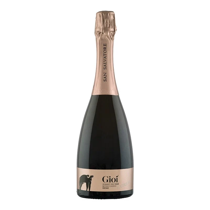 Gioì Extreme Brut Rosé Metodo Classico 2019 San Salvatore 1988 + 2 Calici Flute L’Amour 17,5 cl