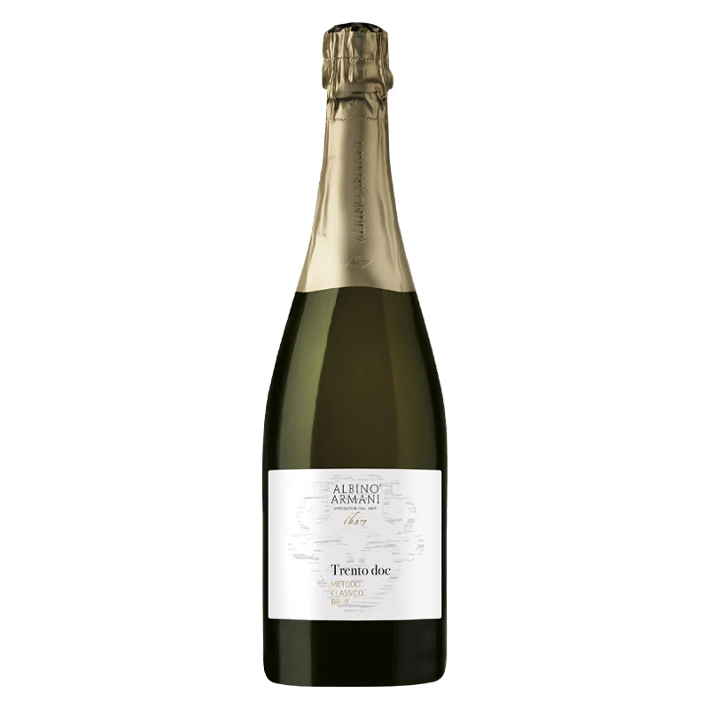 Albino Armani Metodo Classico Trento DOC + 2 Calici Flute Etoilè Sparkle Xtreme 48 cl