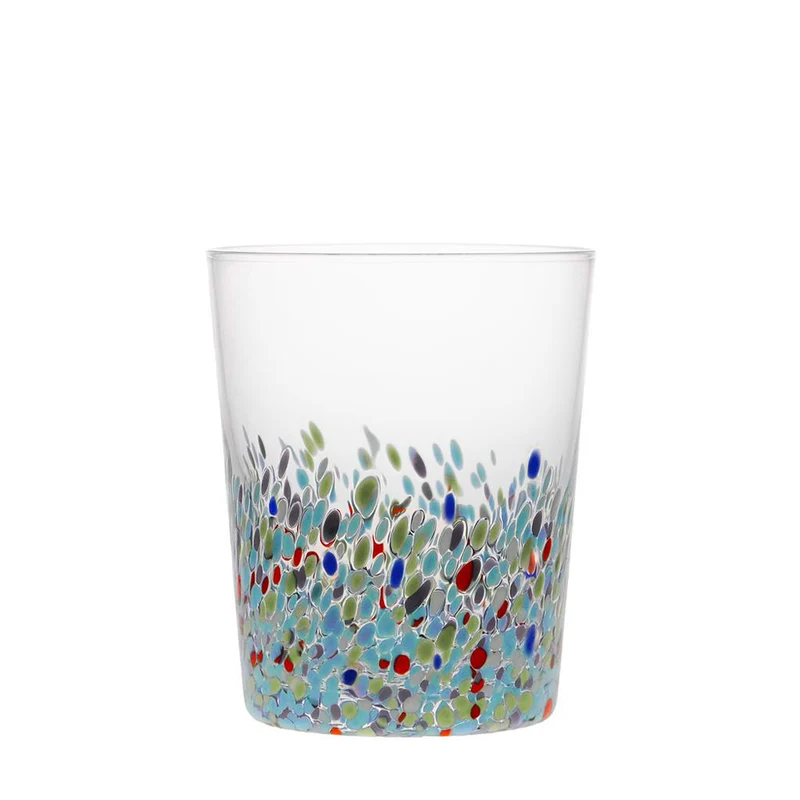 40 cl - Allure Bicchiere Acqua Decorato In Vetro Set 6 Pz