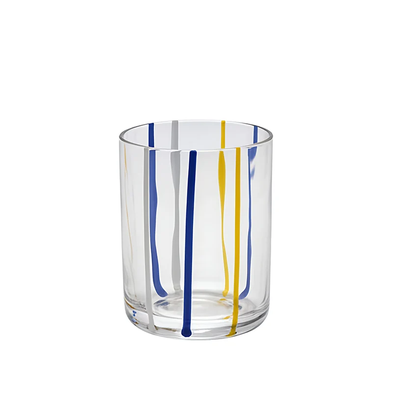 37.5 cl - Stick Bicchiere Acqua In Vetro Soffiato A Bocca Set 6 Pz