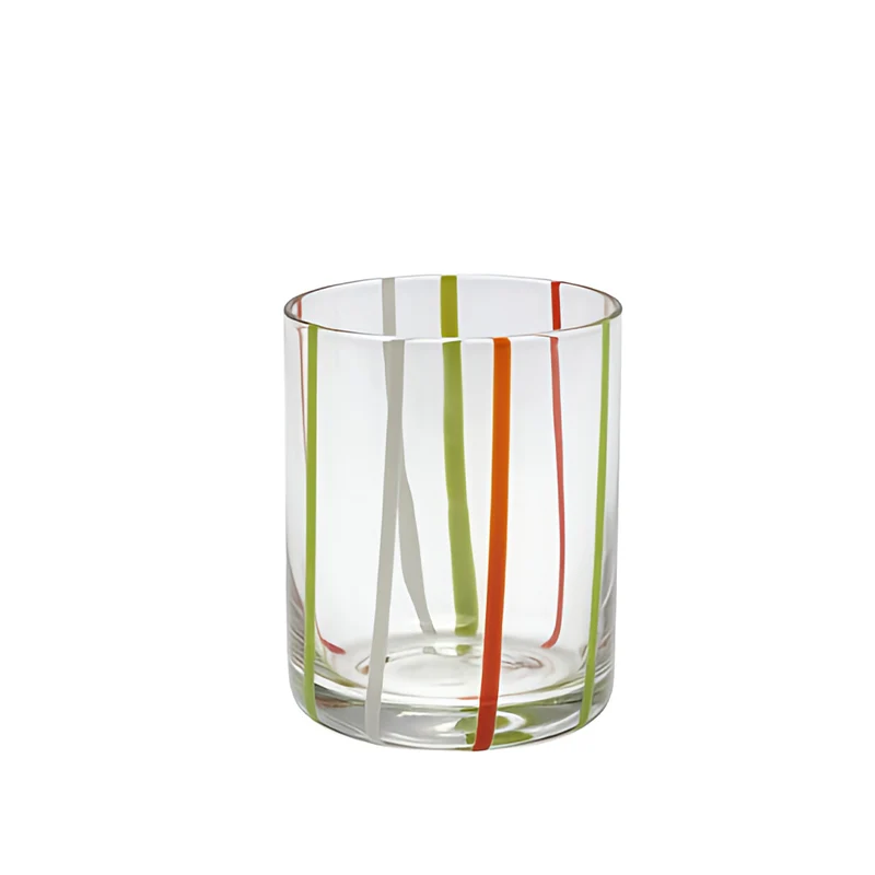 37.5 cl - Stick Bicchiere Acqua In Vetro Soffiato A Bocca Set 6 Pz