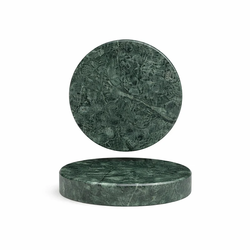 13 cm - Marble Piatto Presentazione Rotondo In Marmo