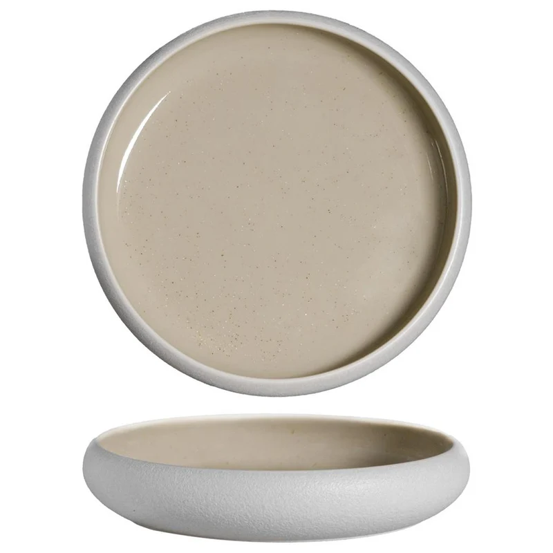 22 cm - Sandy Piatto Fondo In Stoneware Set 4 Pz