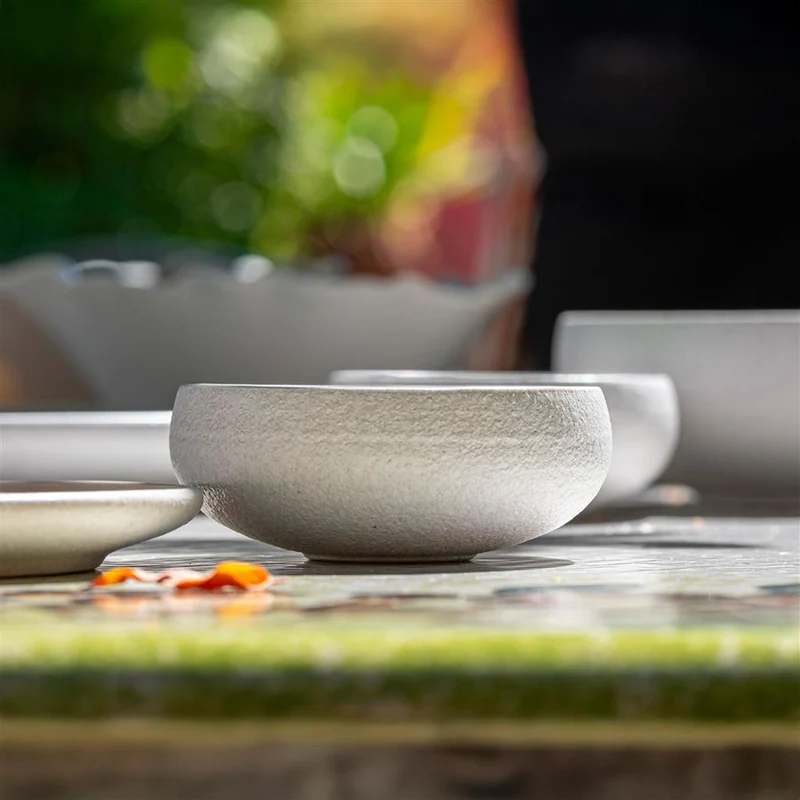 22 cm - Sandy Piatto Fondo In Stoneware Set 4 Pz