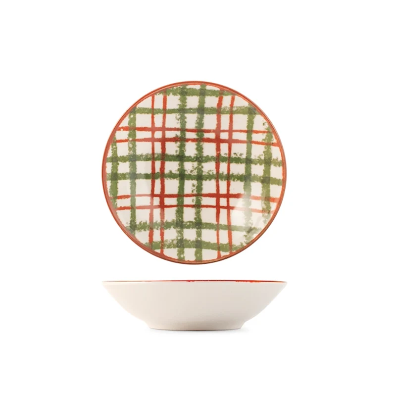 Coupe Adventure Servizio Piatti Con Decoro Natalizio In Stoneware Set 12 Pz
