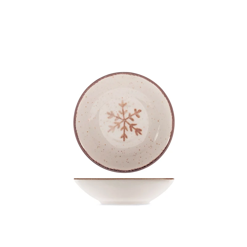 Cinnamon Glows Servizio Piatti Decoro Natalizio In Stoneware Set 18 Pz
