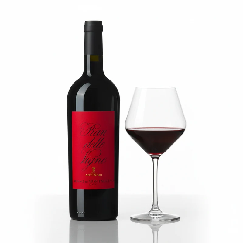 Antinori Pian delle Vigne Rosso di Montalcino 2023 + Set 6 Calici Vino Rosso Revolution 54.5 cl
