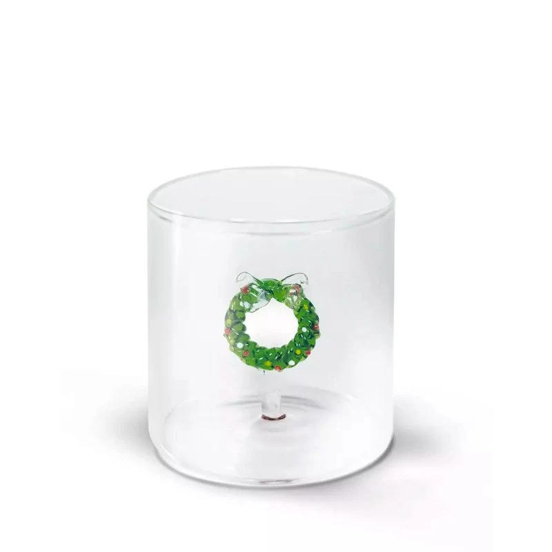 25 cl - Monterey Natale Bicchiere Acqua in Vetro Borosilicato - Set 4 Pz
