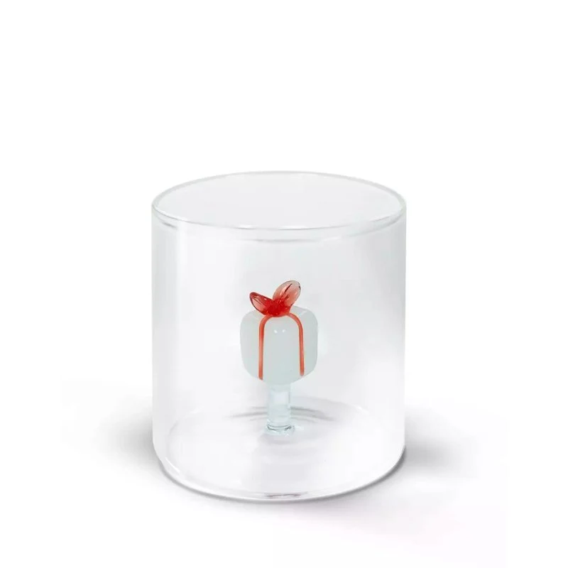 25 cl - Monterey Natale Bicchiere Acqua in Vetro Borosilicato - Set 4 Pz