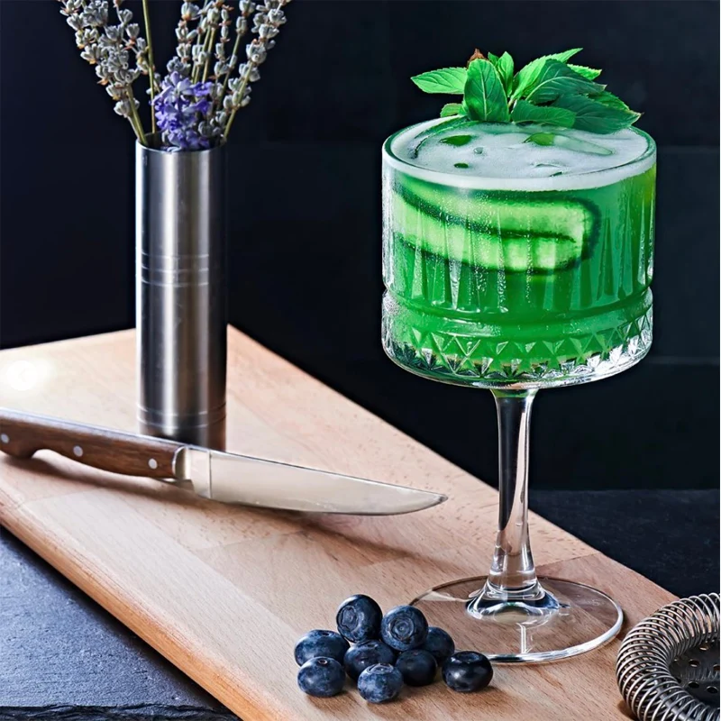 50 cl - Elysia Calice Cocktail in Vetro - Set 4 Pezzi