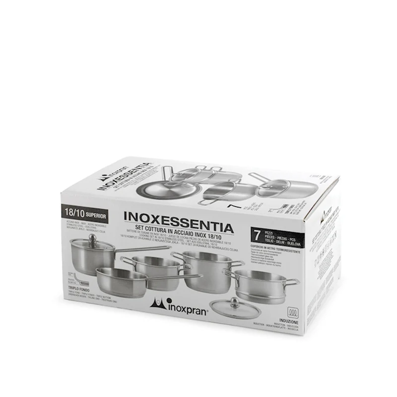 Inoxessentia Batteria Pentole Set 7 Pz