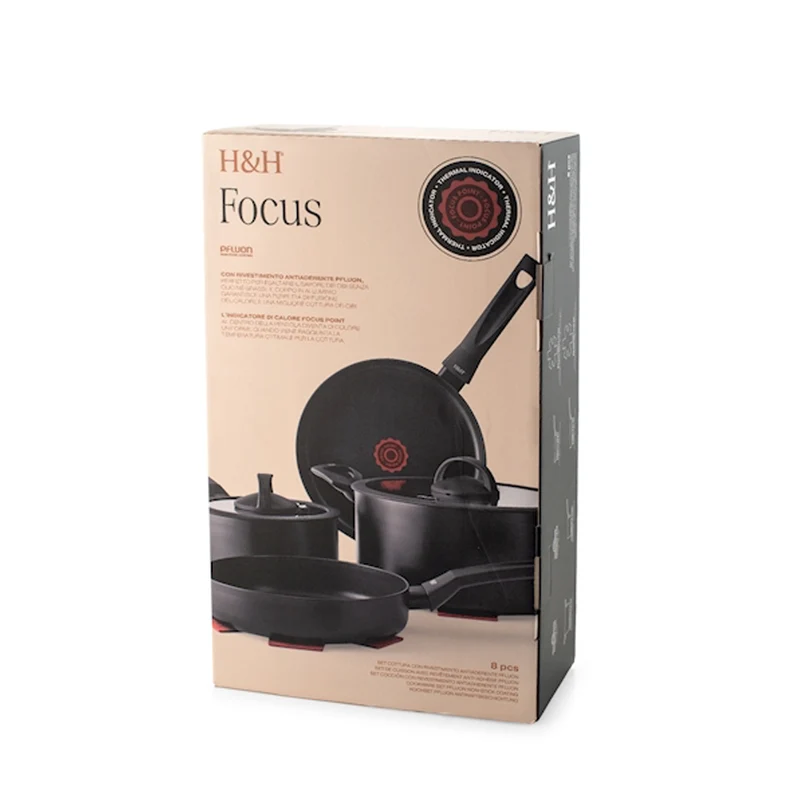 Focus Batteria Pentole Set 8 Pz