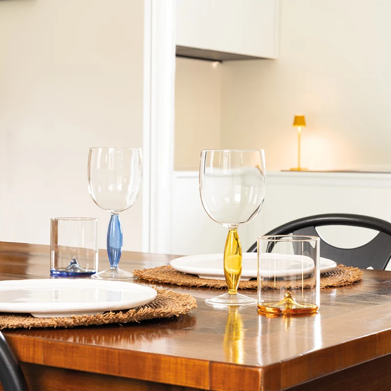 34.5 cl - Discobolo Bicchiere Acqua In Vetro Set 4 Pz