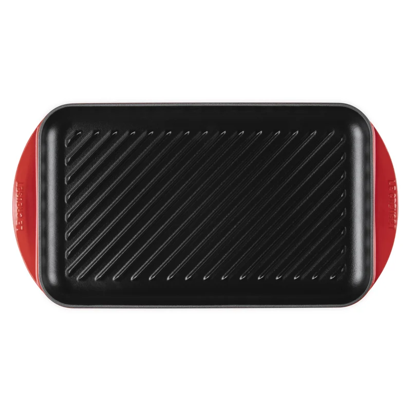 40x25 cm - Grill Bistecchiera Rettangolare Extralarge In Ghisa