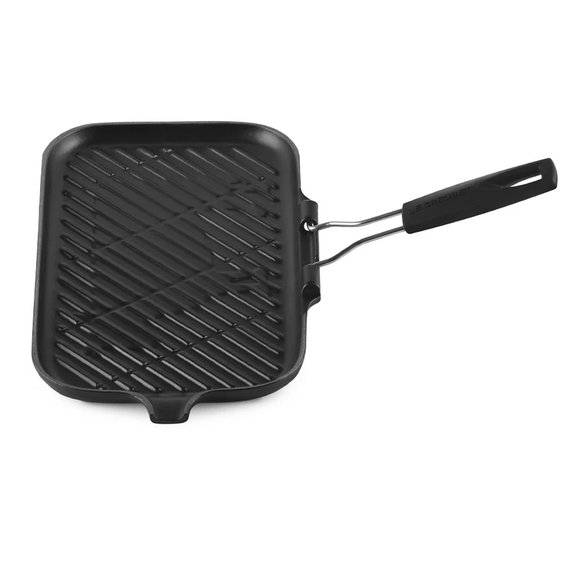 36x20 cm - Grill Bistecchiera Rettangolare In Ghisa