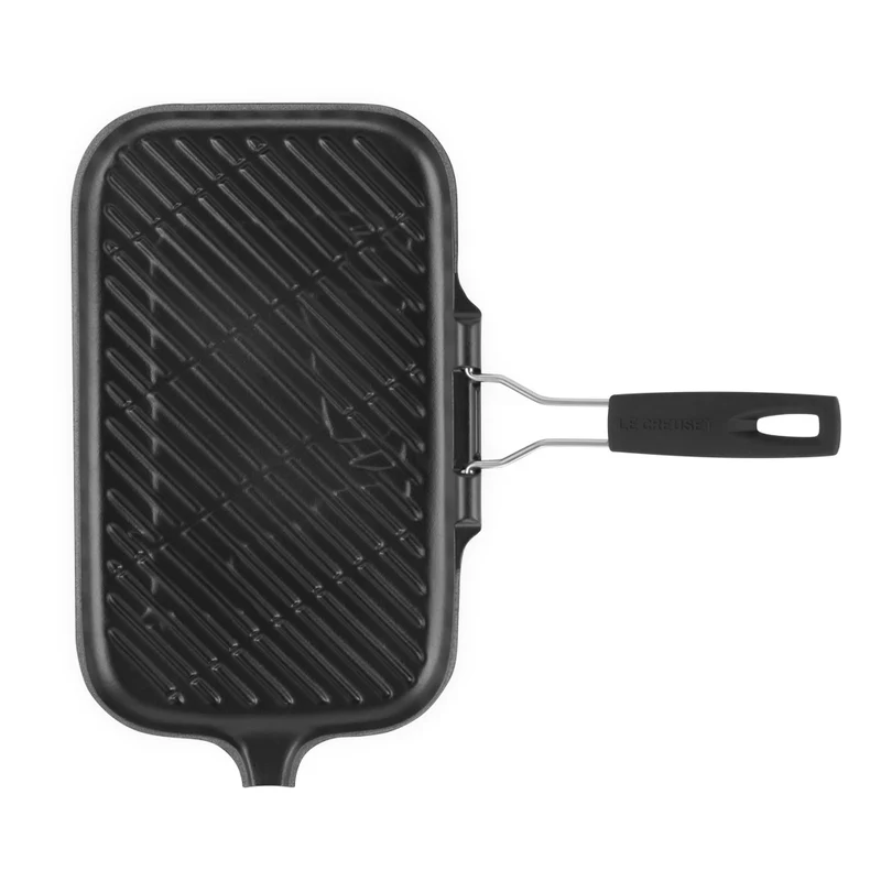 36x20 cm - Grill Bistecchiera Rettangolare In Ghisa