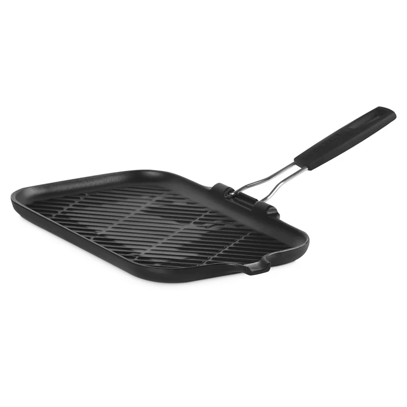 36x20 cm - Grill Bistecchiera Rettangolare In Ghisa