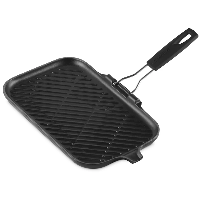 36x20 cm - Grill Bistecchiera Rettangolare In Ghisa