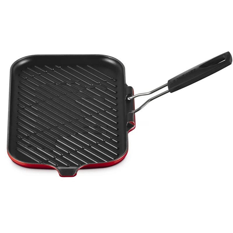 36x20 cm - Grill Bistecchiera Rettangolare In Ghisa