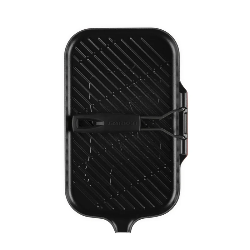 36x20 cm - Grill Bistecchiera Rettangolare In Ghisa