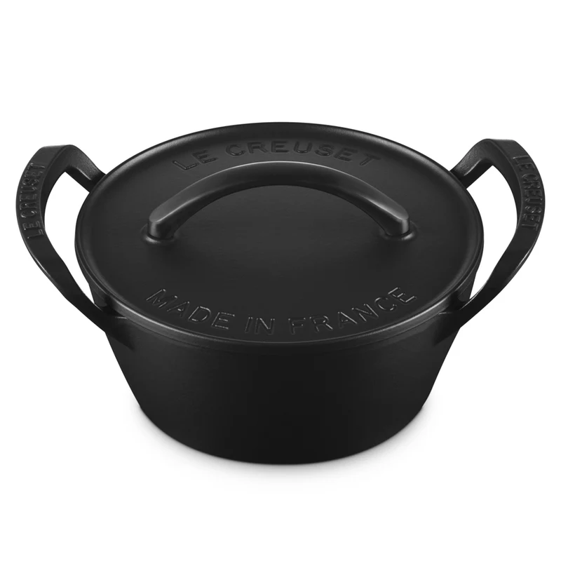 25 cm - BBQ Outdoor Cocotte Rotonda In Ghisa Vetrificata