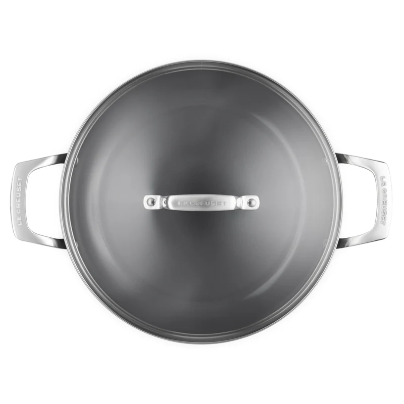 Essential Tegame Basso con Coperchio Antiaderente Con Rivestimento In Ceramica In Acciaio Inox