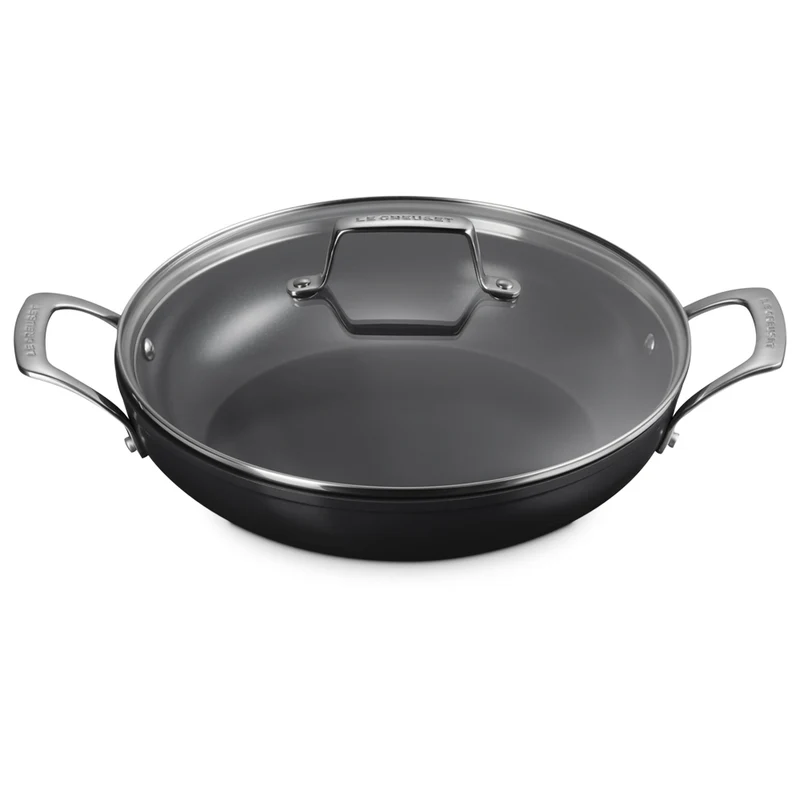Essential Tegame Basso con Coperchio Antiaderente Con Rivestimento In Ceramica In Acciaio Inox