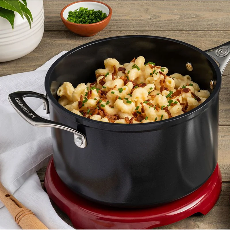 Essential Casseruola Manico Lungo con Coperchio Antiaderenti Con Rivestimento In Ceramica In Acciaio Inox