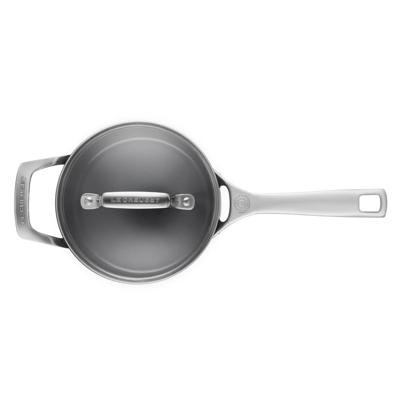 Essential Casseruola Manico Lungo con Coperchio Antiaderenti Con Rivestimento In Ceramica In Acciaio Inox