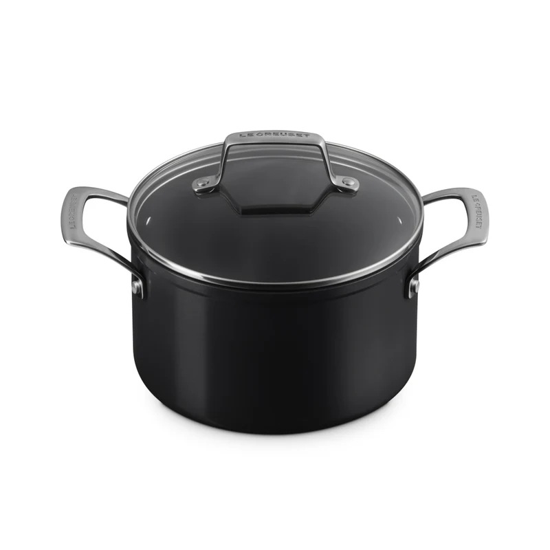 Essential Casseruola Alta con Coperchio Antiaderente Con Rivestimento In Ceramica In Acciaio Inox