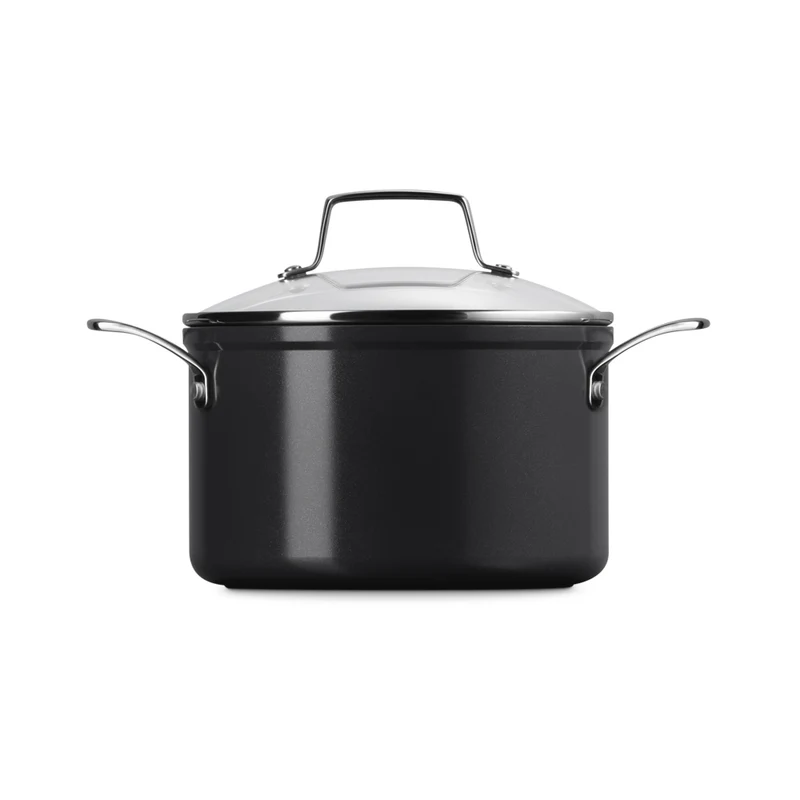 Essential Casseruola Alta con Coperchio Antiaderente Con Rivestimento In Ceramica In Acciaio Inox